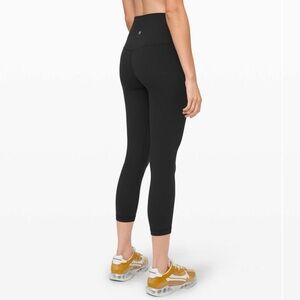 Lululemon Align Crop 23" Black High Rise Workout Gym Athleisure-12